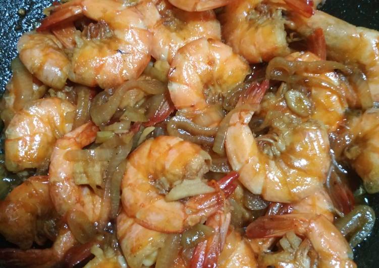 Resep Udang saus Inggris Anti Gagal