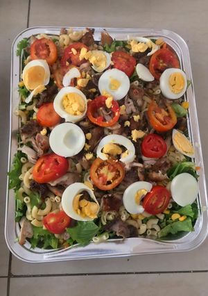 A picture of My Special Chicken and Vegetable Salad.
