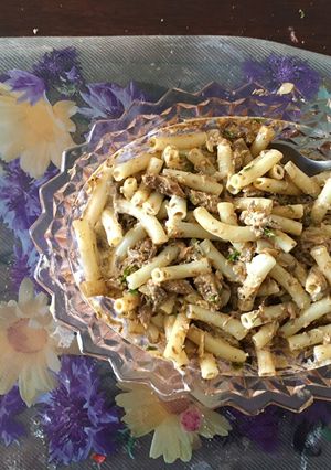 Una foto de Macarrones con sardina