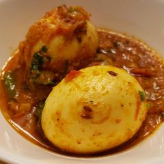 A picture of Dhaba style Egg curry.