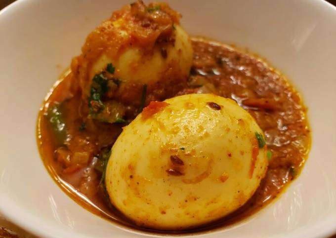 Dhaba Style Egg Curry Recipe By Kumkum Chatterjee Cookpad