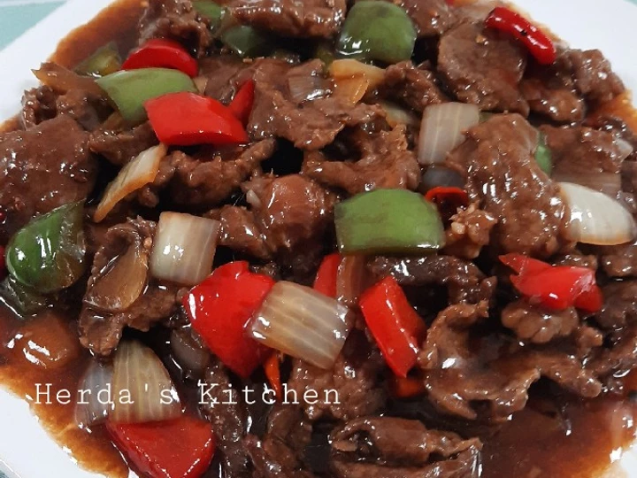 Cara Gampang Membuat Resep Sapi Lada Hitam/Beef Black Pepper Anti Ribet, Enak Banget