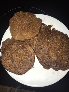Una foto de Pancakes de avena con chocolate sin gluten