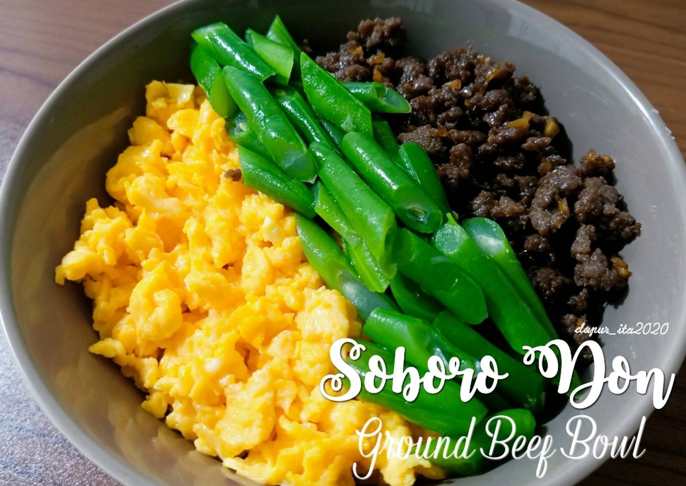 Beef Soboro Donburi Homemade