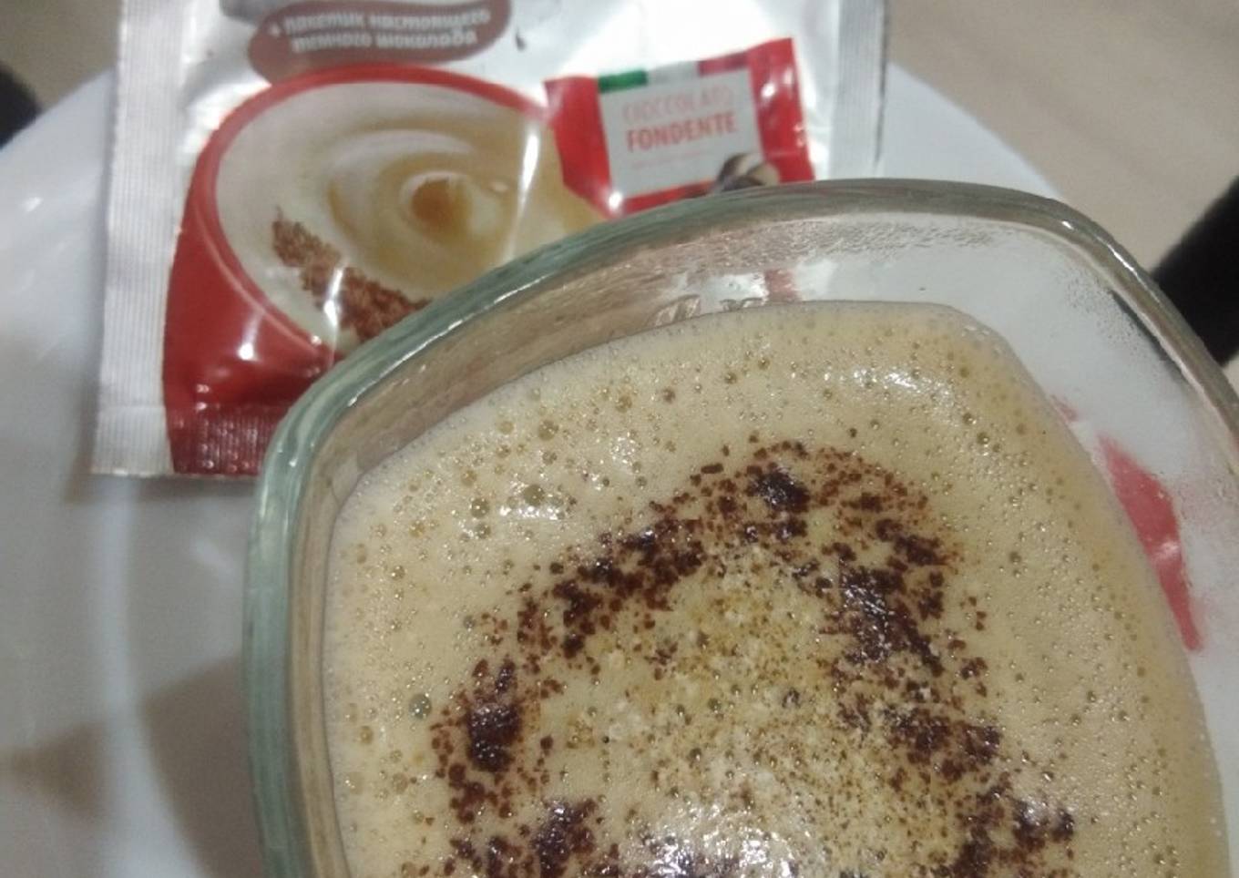 Instant cappuccino coffee