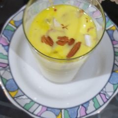 A picture of Kesariya Thandai.