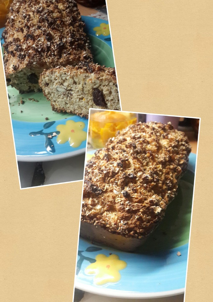 Una foto de Budín de avena   frutado  sin azúcar🌾🌾