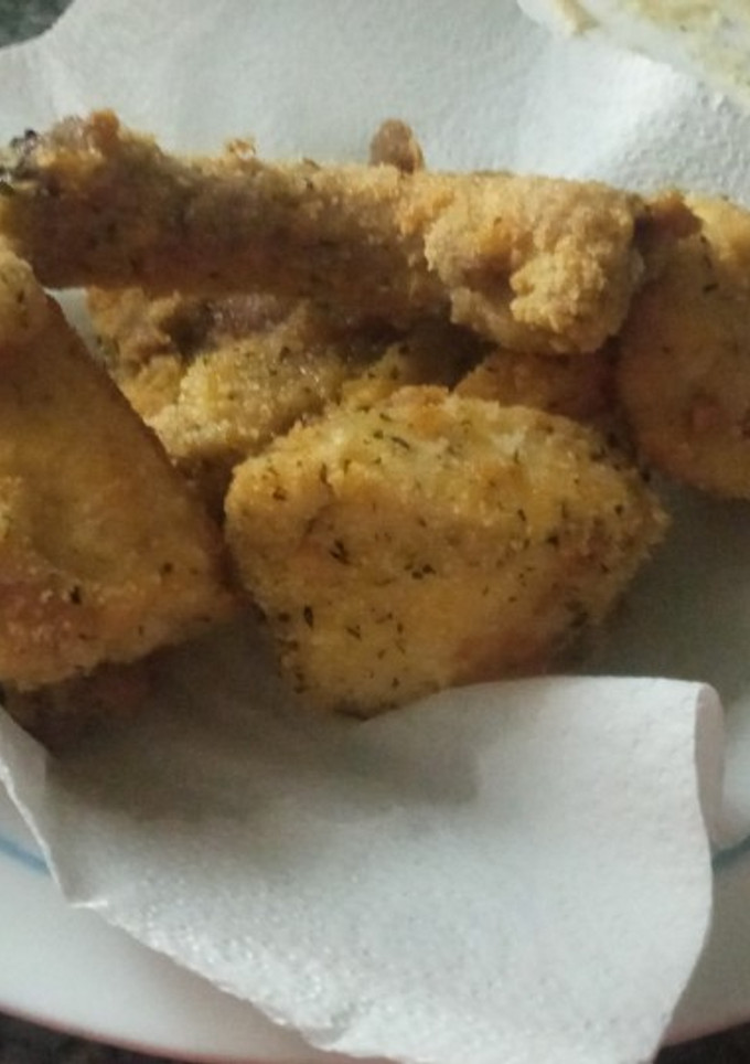 Una foto de Pollo frito al vino
