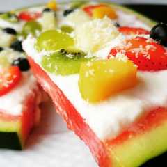 Una foto de Pizza de sandía (fría)