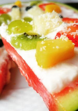 Una foto de Pizza de sandía (fría)
