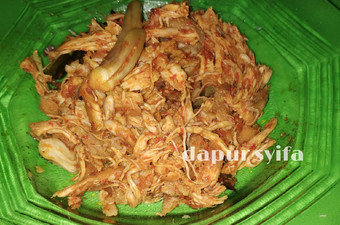 Resep Ayam suwir pedas manis Anti Gagal