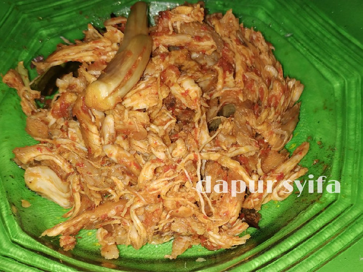 Resep Ayam suwir pedas manis Anti Gagal