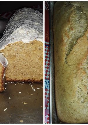 Una foto de Budín de banana split en licuadora