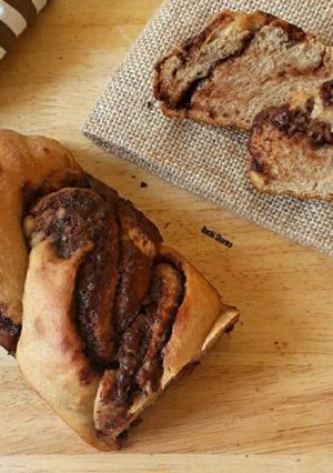 A picture of Braided Nutella Bread.
