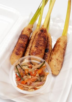 Foto resep Sate lilit ayam sambal matah