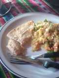 Pechuga con revuelto de zapallo