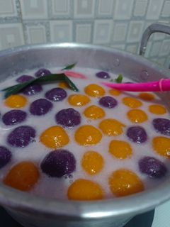 Foto resep Kolak Candil Ubi ungu kuning