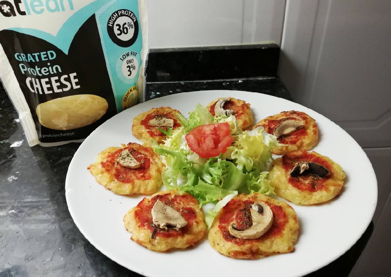 Minipizzas de patata y queso fit!!! 😍