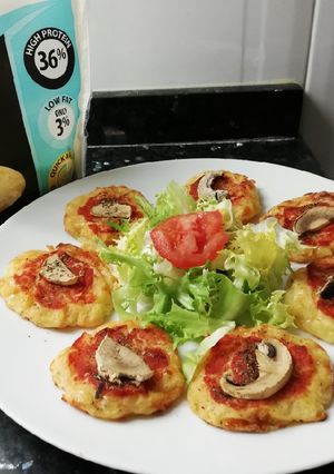 Foto principal de Minipizzas de patata y queso fit!!! 😍