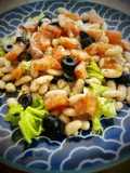Ensalada de monchetas y salmón
