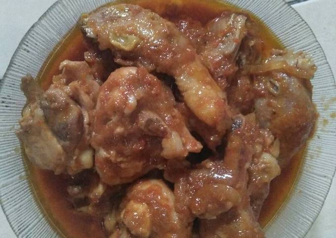 Ayam bumbu kecap dengan creamer