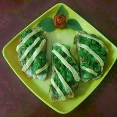 A picture of Minty potato bushetta.
