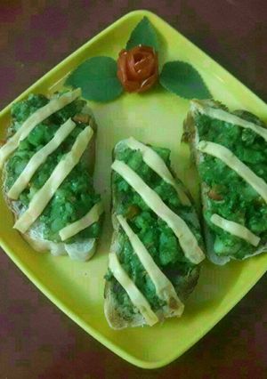 A picture of Minty potato bushetta.