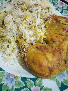 عکسی از دستور رشته پلو با مرغ