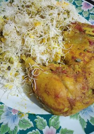 عکسی از دستور رشته پلو با مرغ