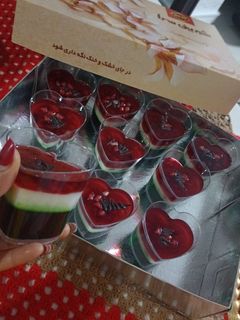عکسی از دستور ژله هندوانه ای یلدایی