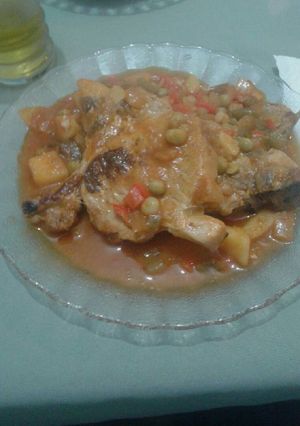Una foto de Costillas de cerdo a la riojana
