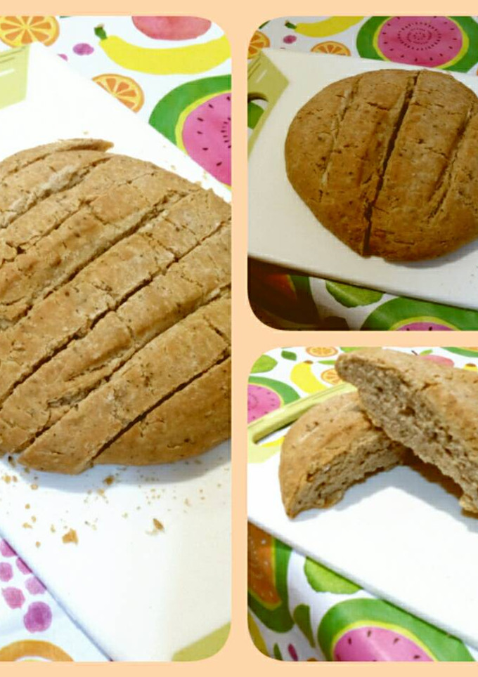 Una foto de Pan de semillas con bol de pyrex