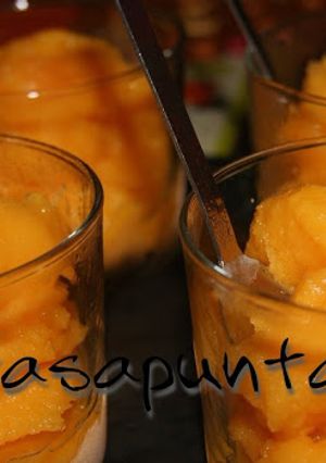 Una foto de Sorbete de mandarina