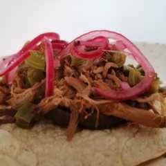 Una foto de Pulled pork cubano, en slow cooker