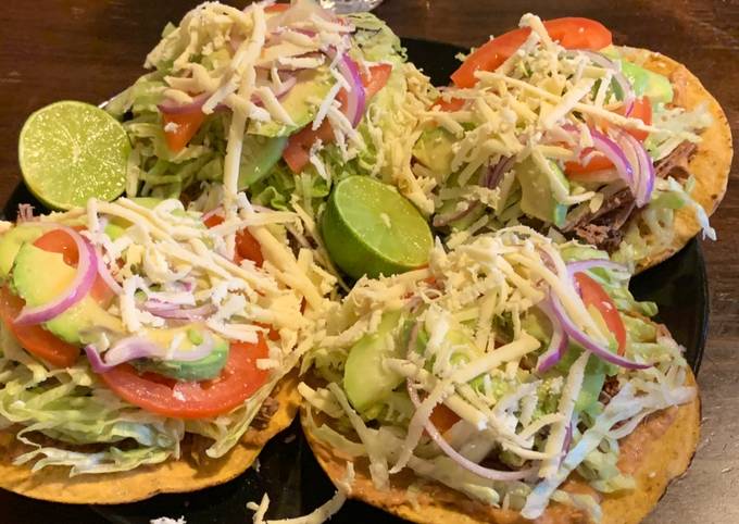 Tostadas de maíz Receta de Dante Lopez- Cookpad