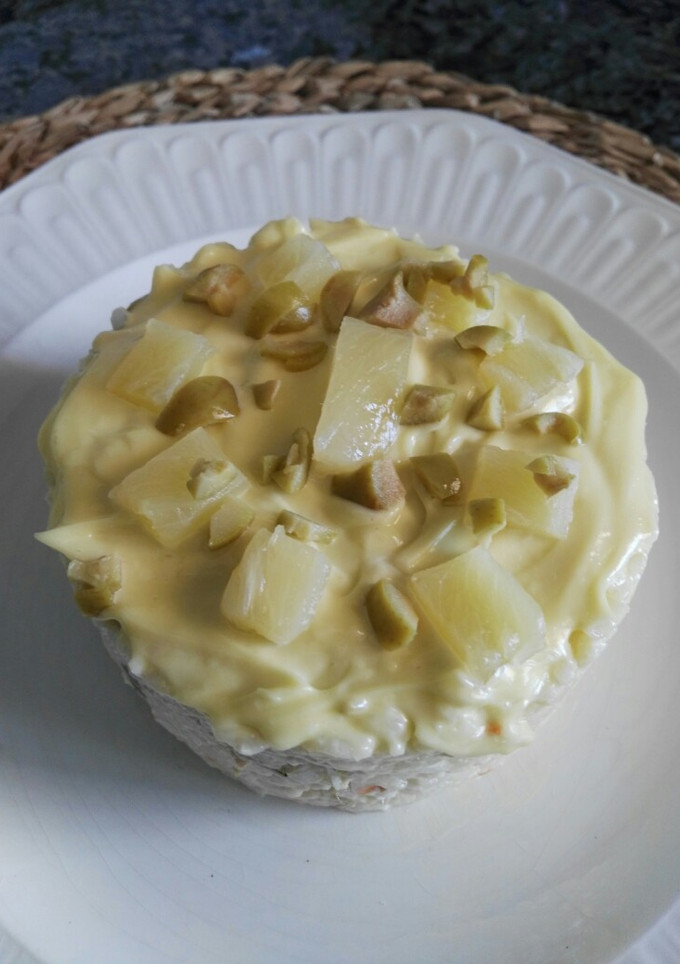 Una foto de Ensaladilla de arroz con piña