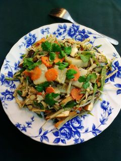 薑油蔬炒蘿蔔糕(素) 的食譜成品照片