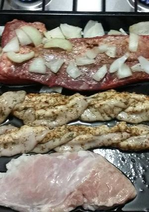 Una foto de Asado al horno con achuras
