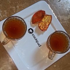 Pomegranate peel tea ☕ A picture of Pomegranate peel tea ☕.