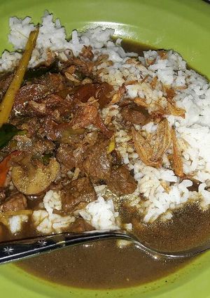 Foto resep Nasi Rawon Jawa Timuran