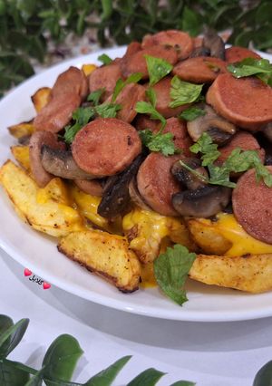 عکسی از دستور سیب زمینی با دیپ چدار 😋