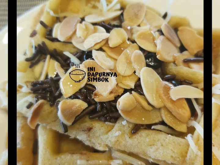 Cara Simple Membikin Resep  Choco - Amlond Waffle yang Sempurna, Sempurna
