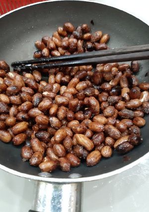 Hình của món Đậu phộng nước tương _ món chay cho những ngày tháng 7.