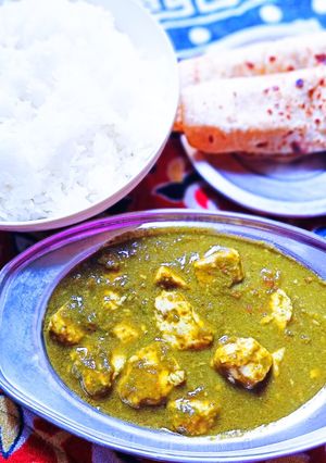 पालक पनीर की सब्जी(palak paneer ki sabzi recipe in hindi) रेसिपी मुख्य फोटो