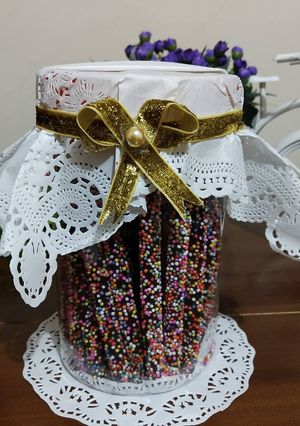 Foto resep Stik Coklat Warna-warni