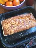 Queque de vainilla con crumble arriba