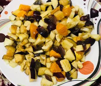 Easy Fast Cooking Fruit chaat  Ramzan special Delicious Steady