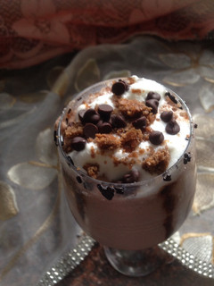A picture of Chocolate milk shake.