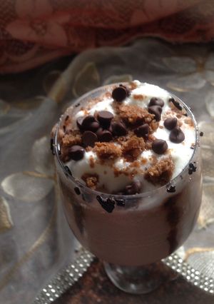 A picture of Chocolate milk shake.