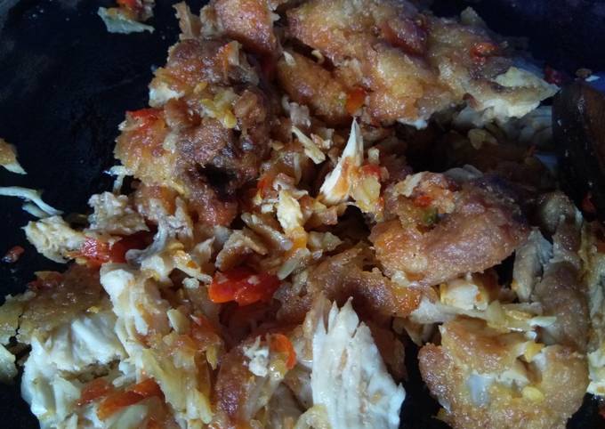 Ayam geprek rumahan